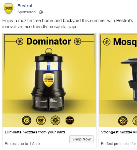 Pestrol Carousel Facebook Ad Card 1